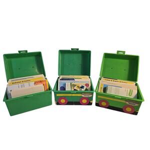 Vintage Sweet Pickles Preschool Program Learning Case Activity Bus Cards Lot 80s